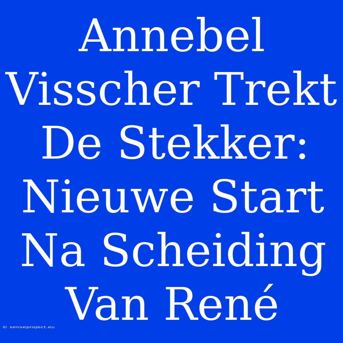 Annebel Visscher Trekt De Stekker: Nieuwe Start Na Scheiding Van René