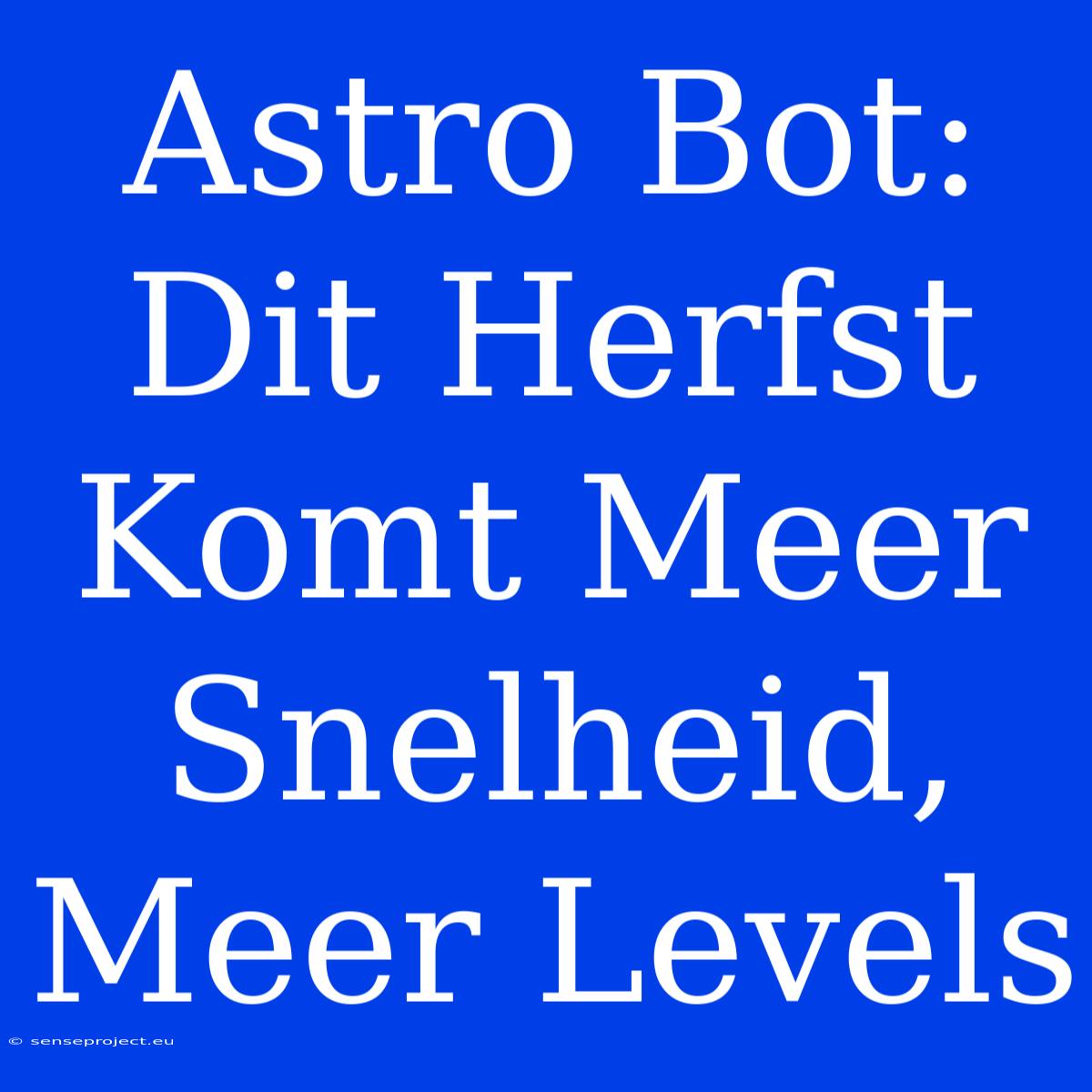 Astro Bot: Dit Herfst Komt Meer Snelheid, Meer Levels