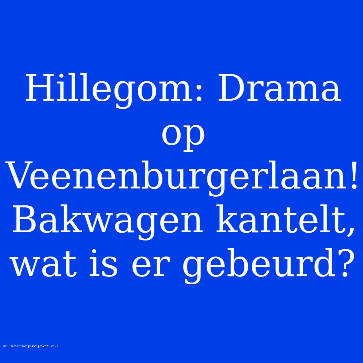 Hillegom: Drama Op Veenenburgerlaan! Bakwagen Kantelt, Wat Is Er Gebeurd?