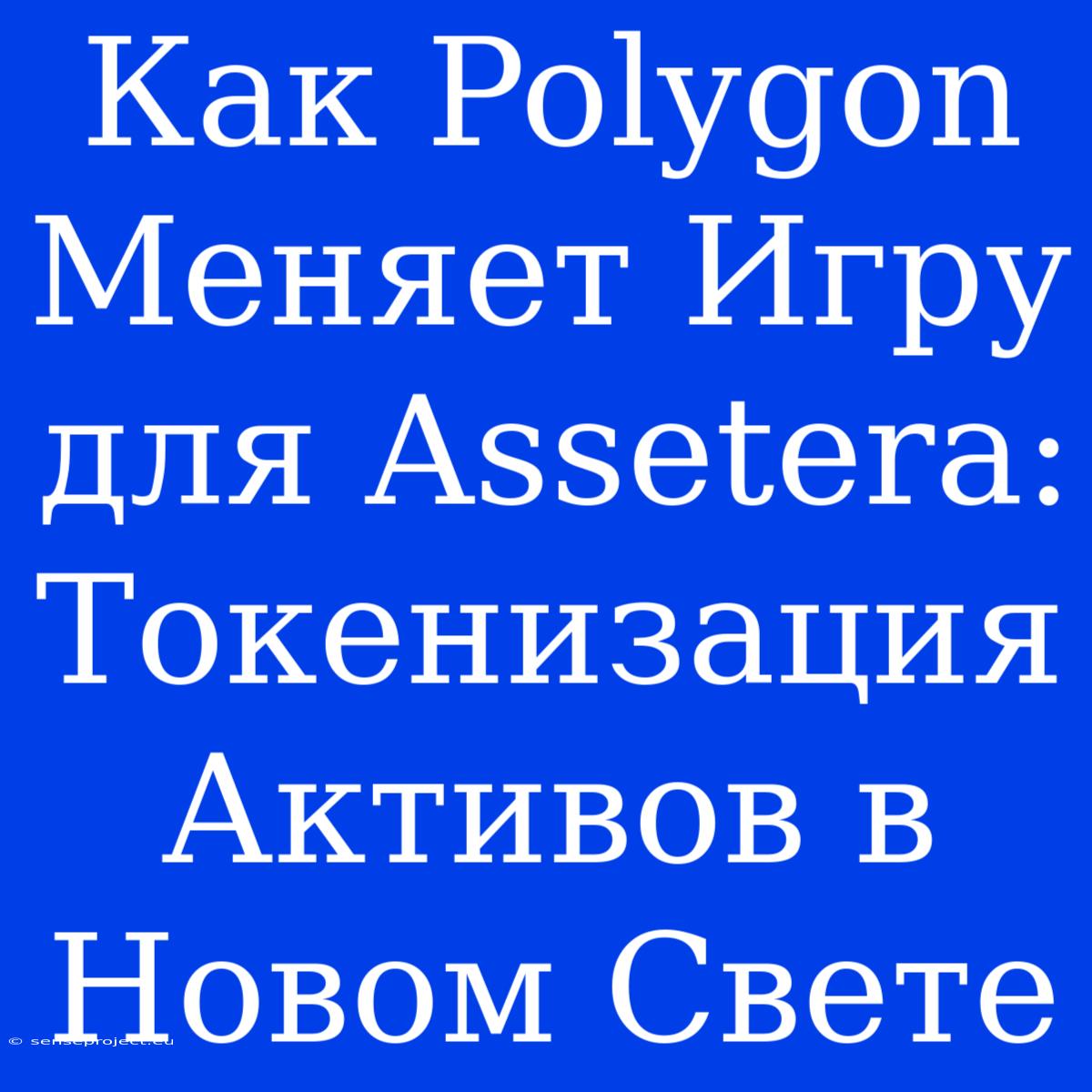 Как Polygon Меняет Игру Для Assetera: Токенизация Активов В Новом Свете