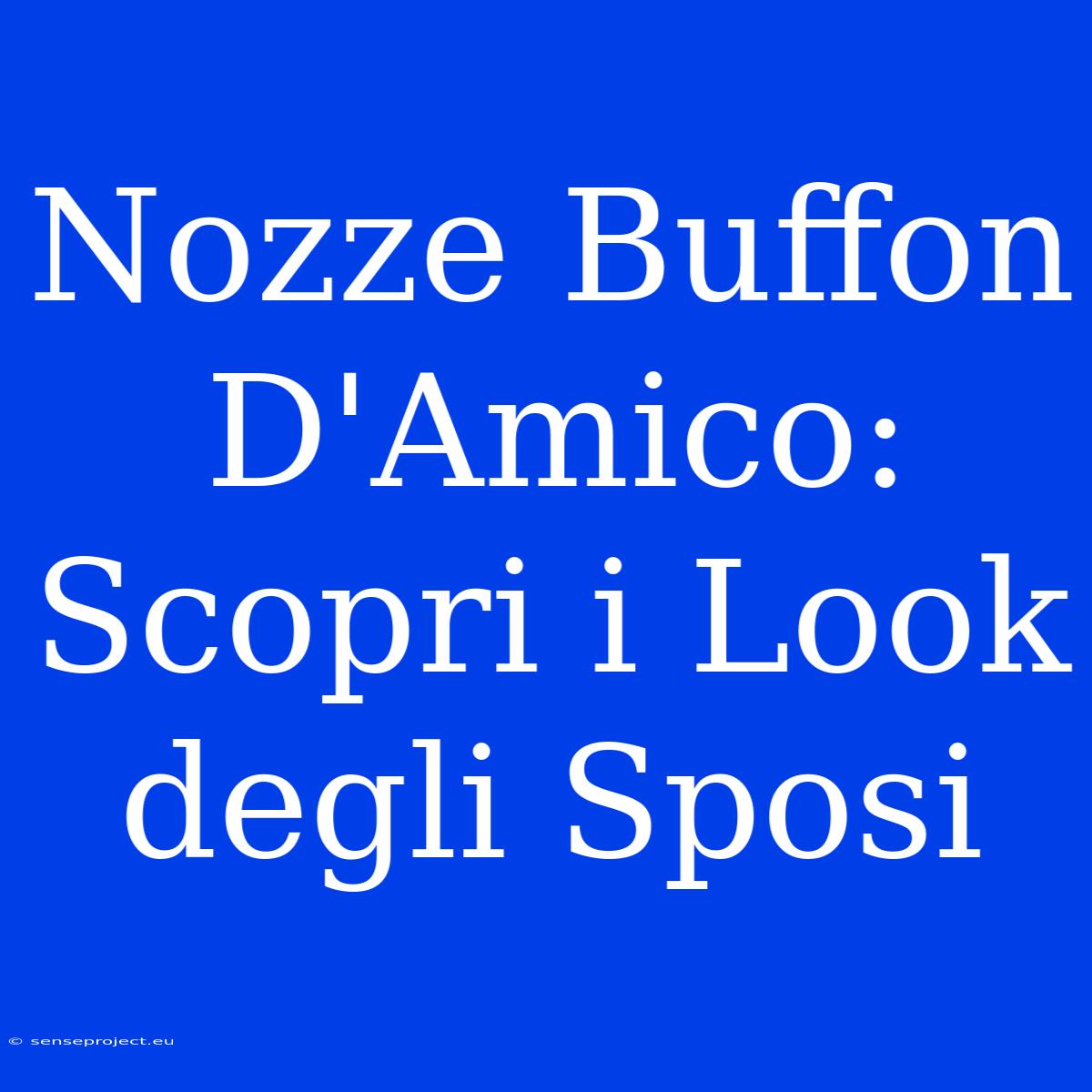 Nozze Buffon D'Amico: Scopri I Look Degli Sposi