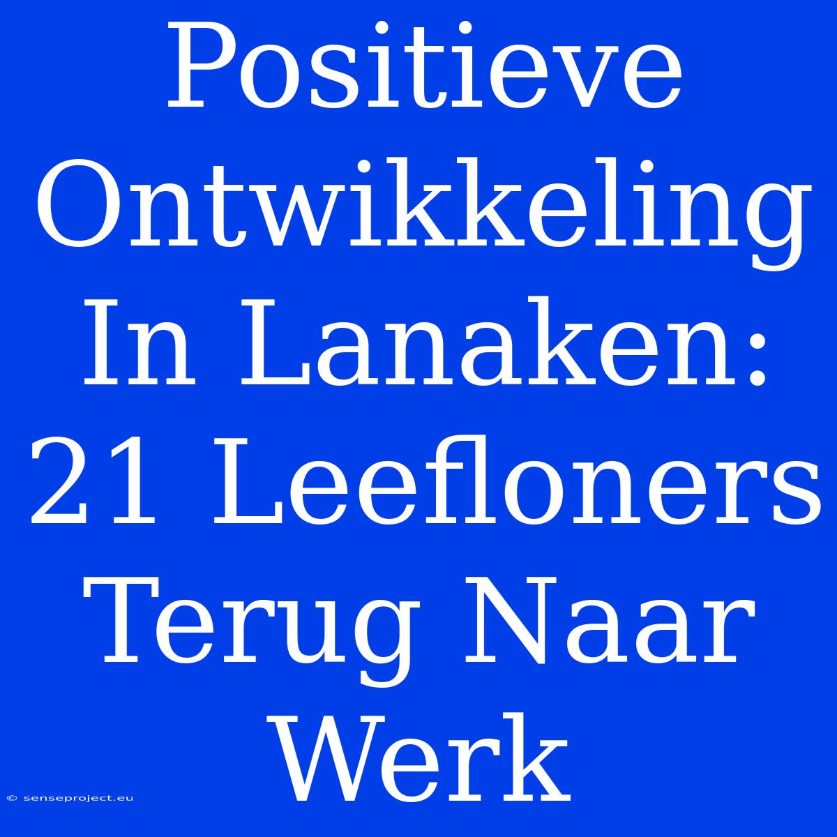 Positieve Ontwikkeling In Lanaken: 21 Leefloners Terug Naar Werk