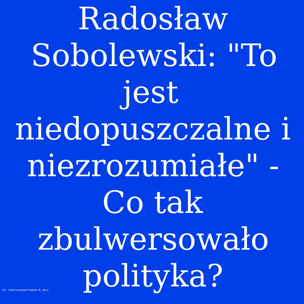 Radosław Sobolewski: 