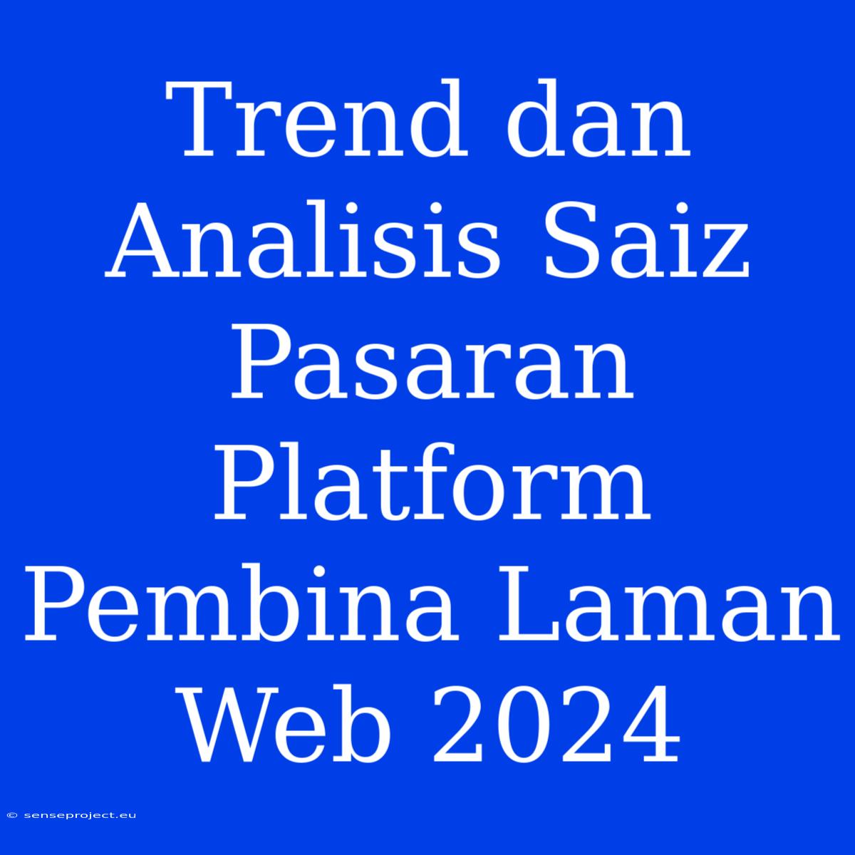 Trend Dan Analisis Saiz Pasaran Platform Pembina Laman Web 2024