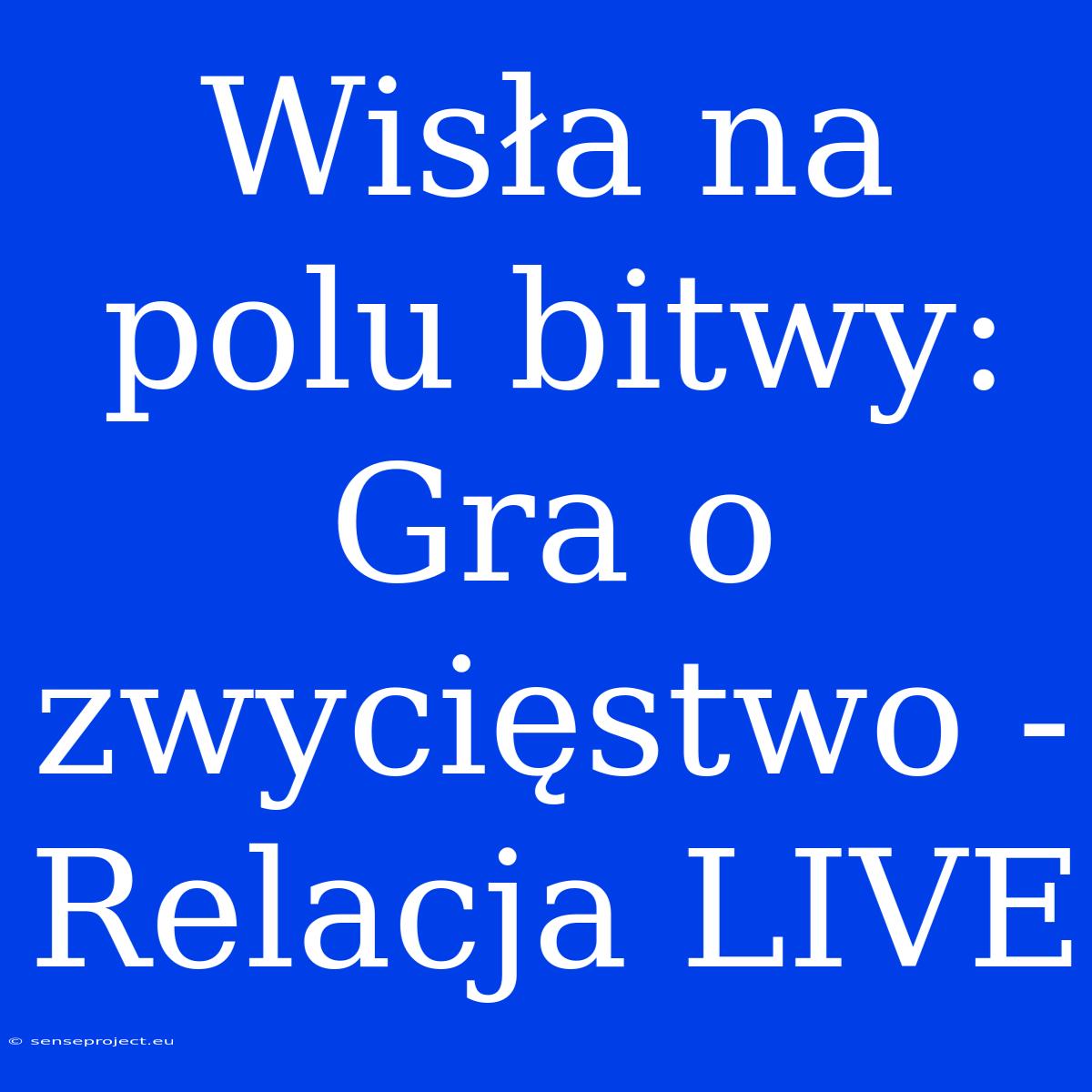 Wisła Na Polu Bitwy: Gra O Zwycięstwo - Relacja LIVE